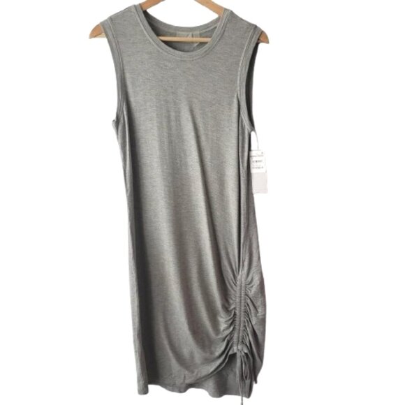 NWT Zella Nordstrom Womens Size Large Gray Post Studio Mini Athleisure Dress NEW - Picture 4 of 5